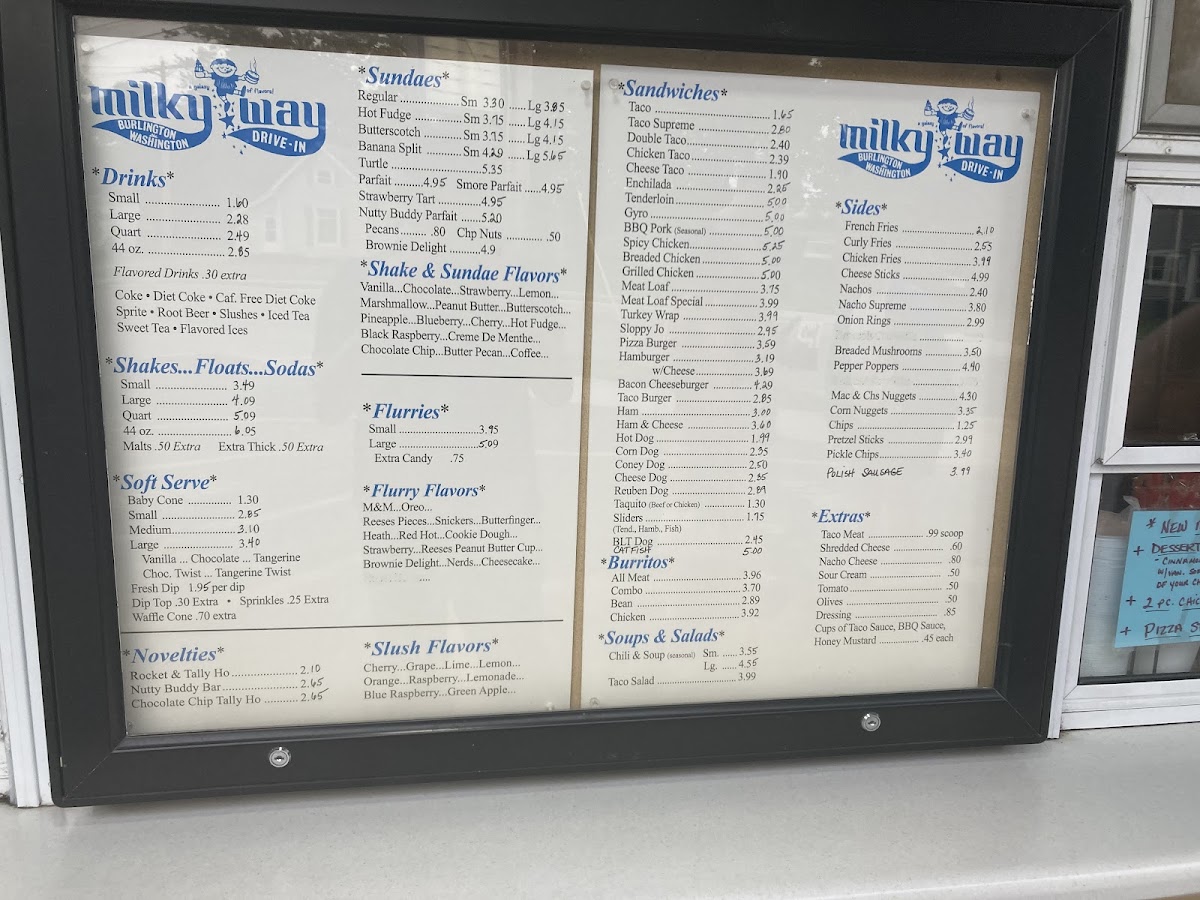 Milky Way Photo Menu 1