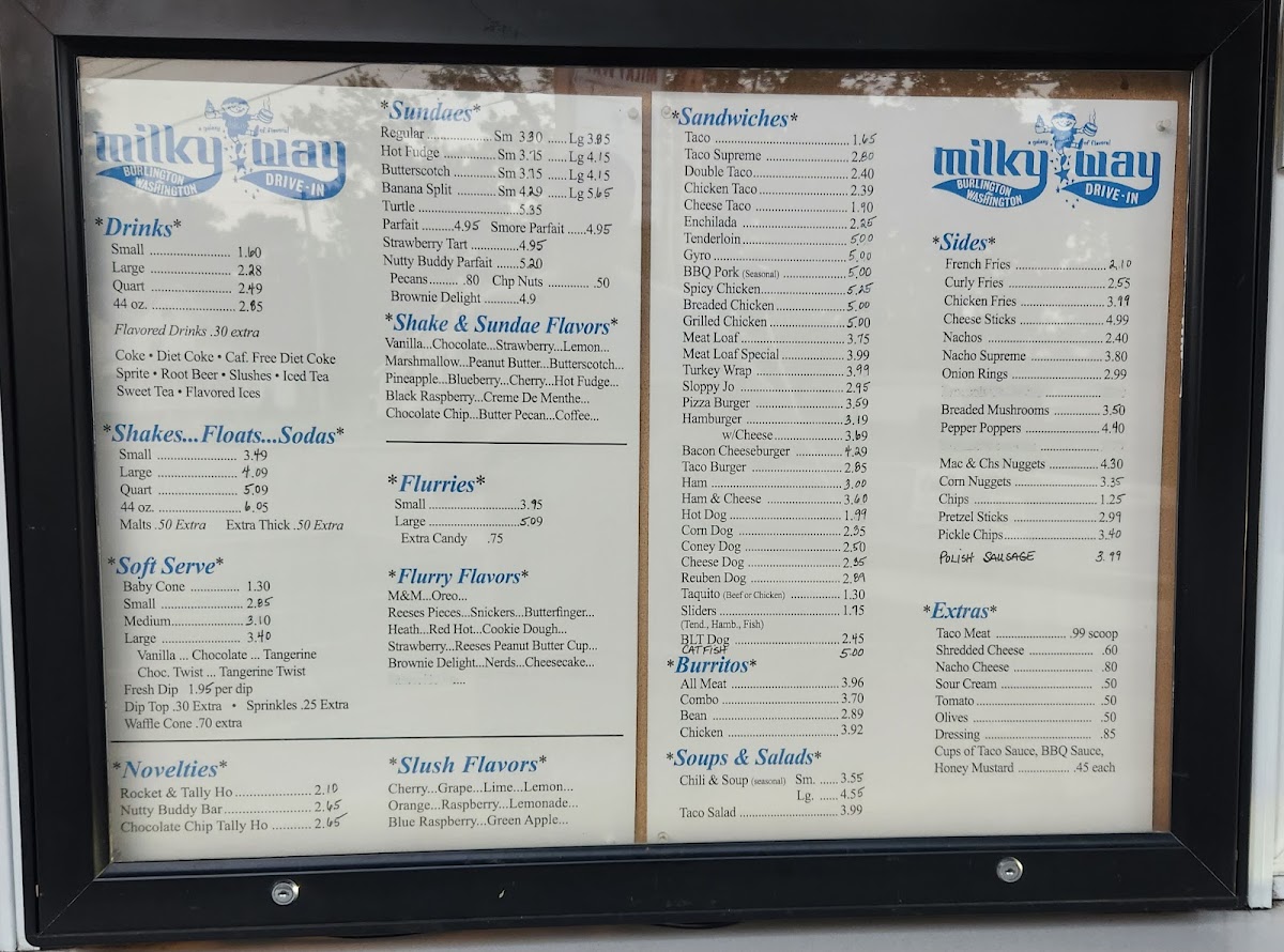 Milky Way Photo Menu 2