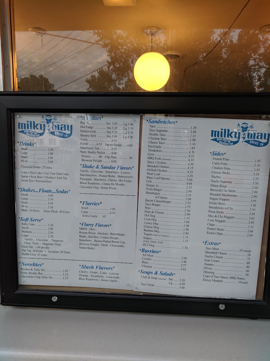 Milky Way Photo Menu 7