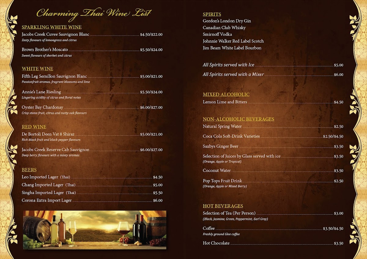 Charming Thai Photo Menu 1