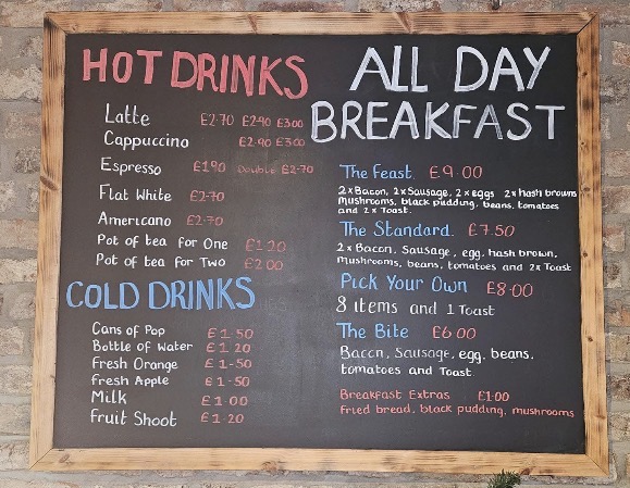 the Latte Lounge Bridlington Photo Menu 3