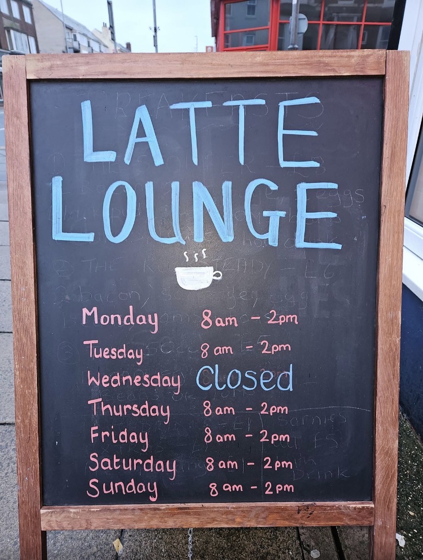 the Latte Lounge Bridlington Photo Menu 5