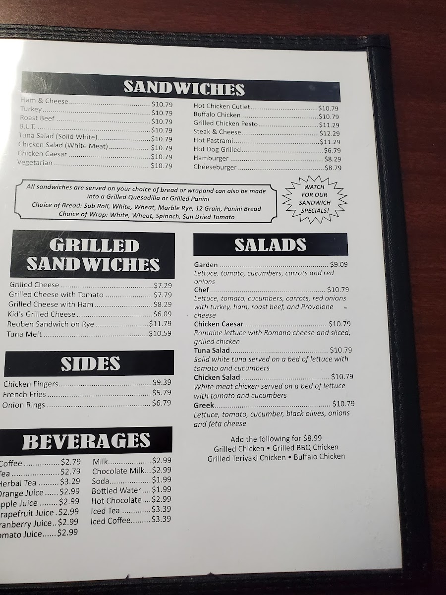 Doty’s Diner Photo Menu 4