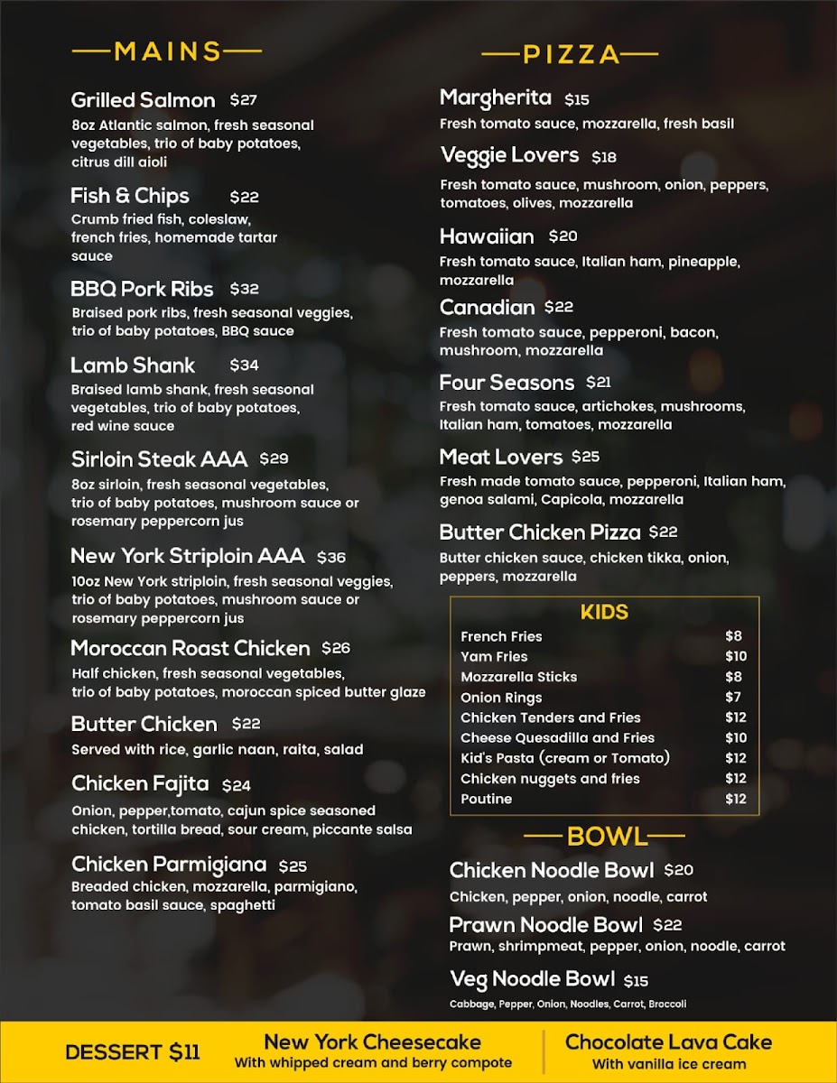 Cayo Bistro & Bar Photo Menu 2