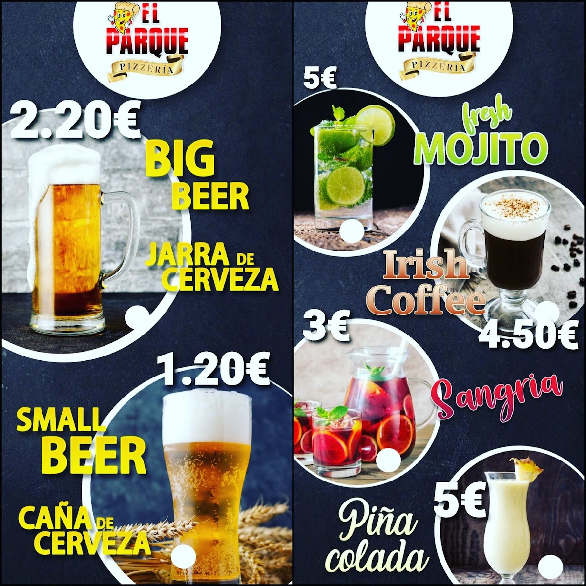 Bar Cafeteria Pizzeria El Parque Photo Menu 4
