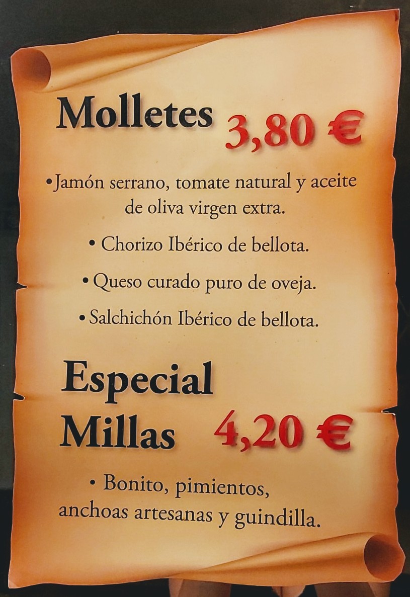 CAFETERÍA MILLAS Photo Menu 5