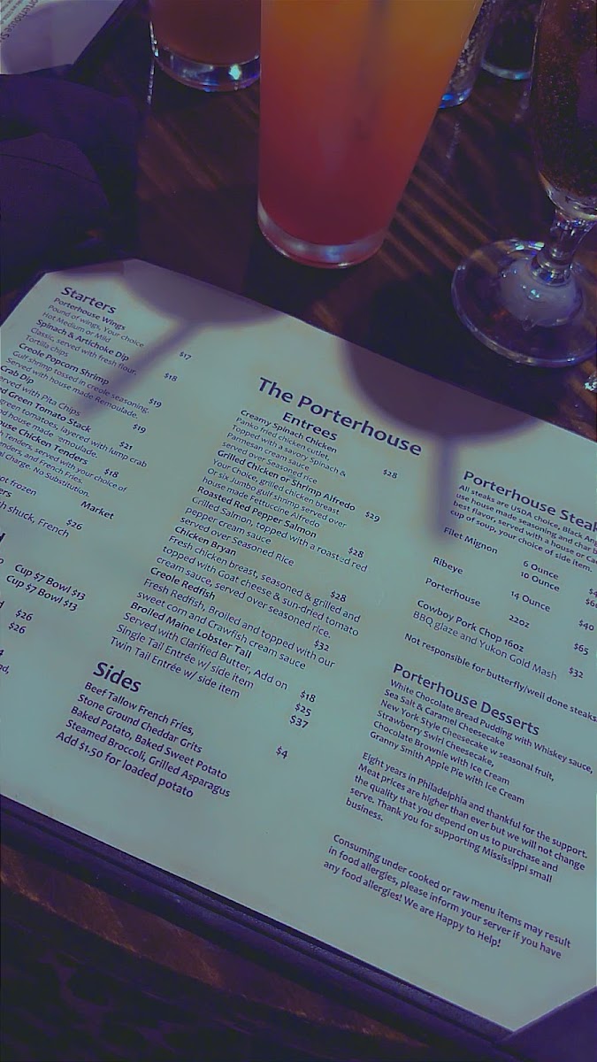 The Porterhouse Photo Menu 4
