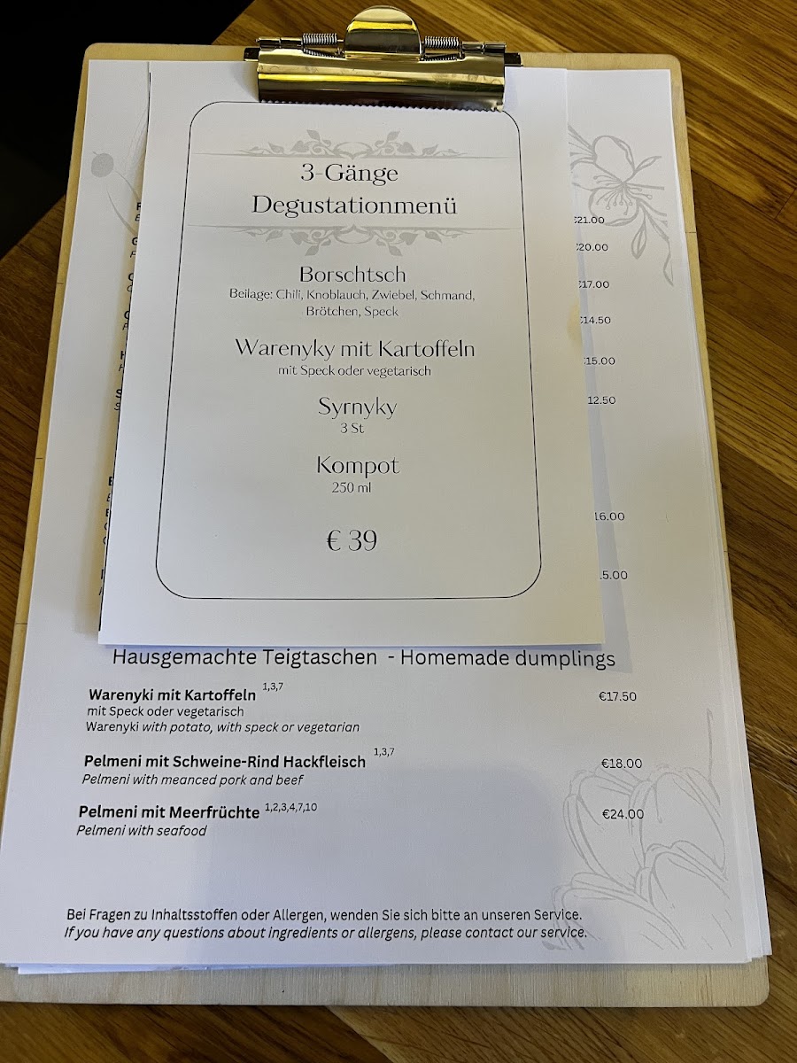 Schu Schu Restaurant Photo Menu 4
