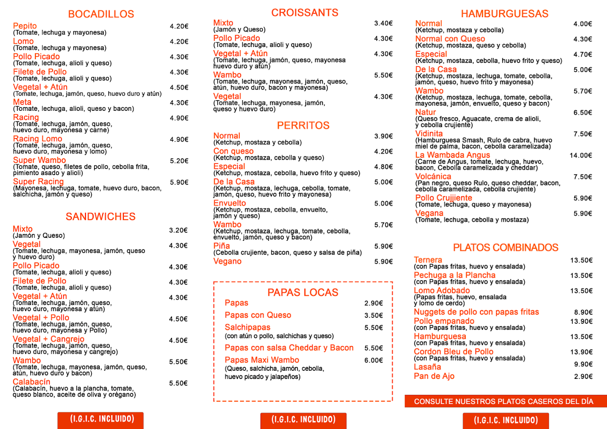Hamburguesería Wambo Photo Menu 1