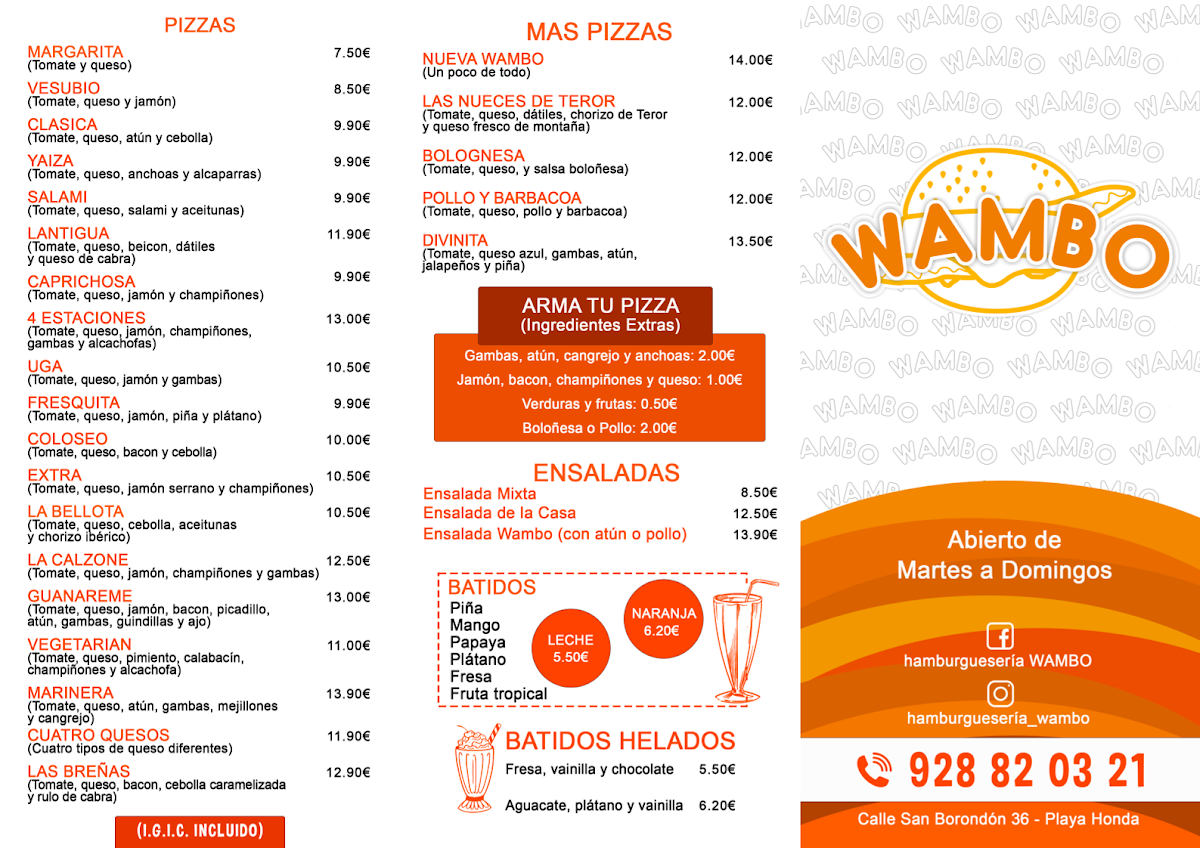 Hamburguesería Wambo Photo Menu 2