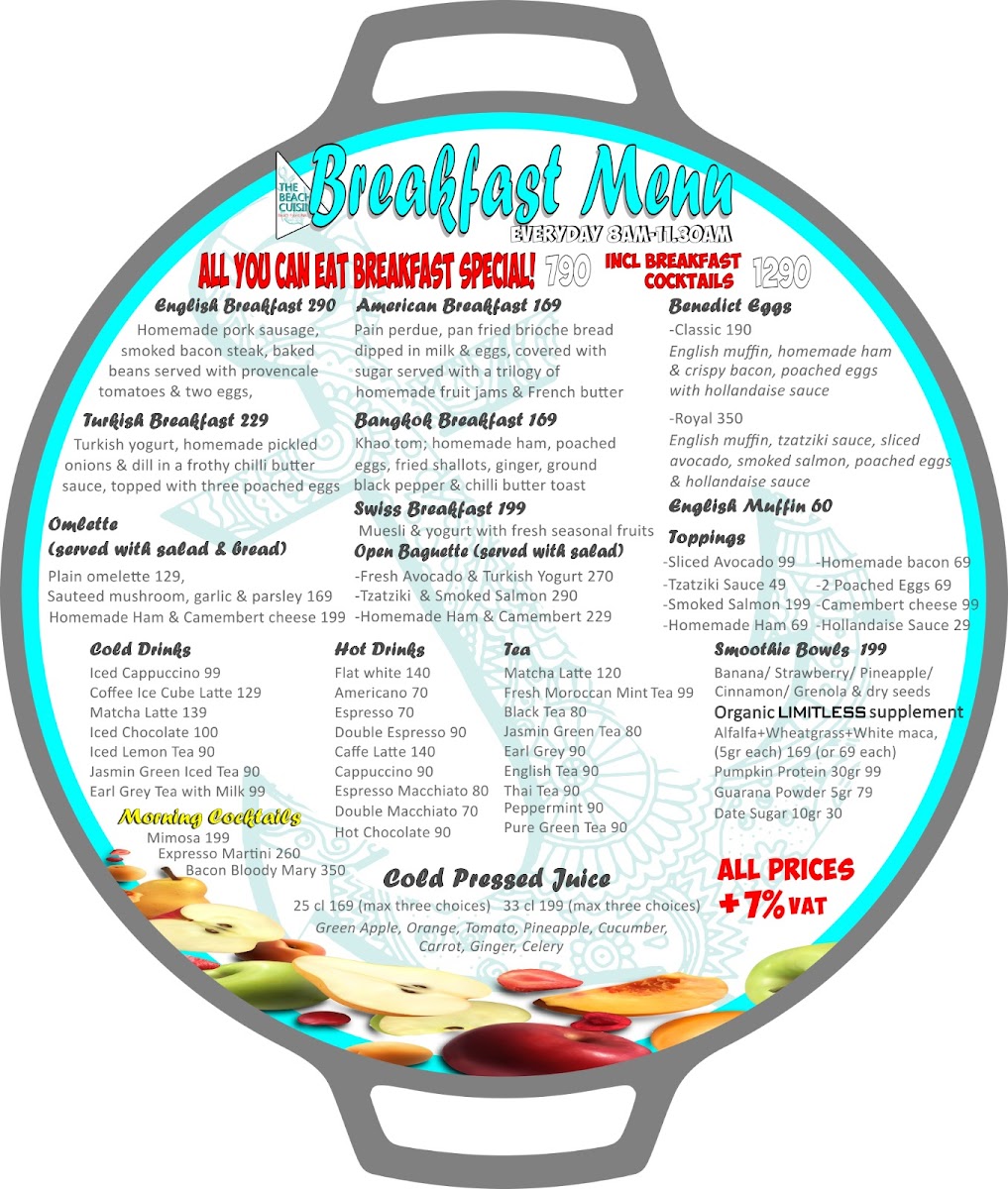 The Beach Cuisine Photo Menu 3