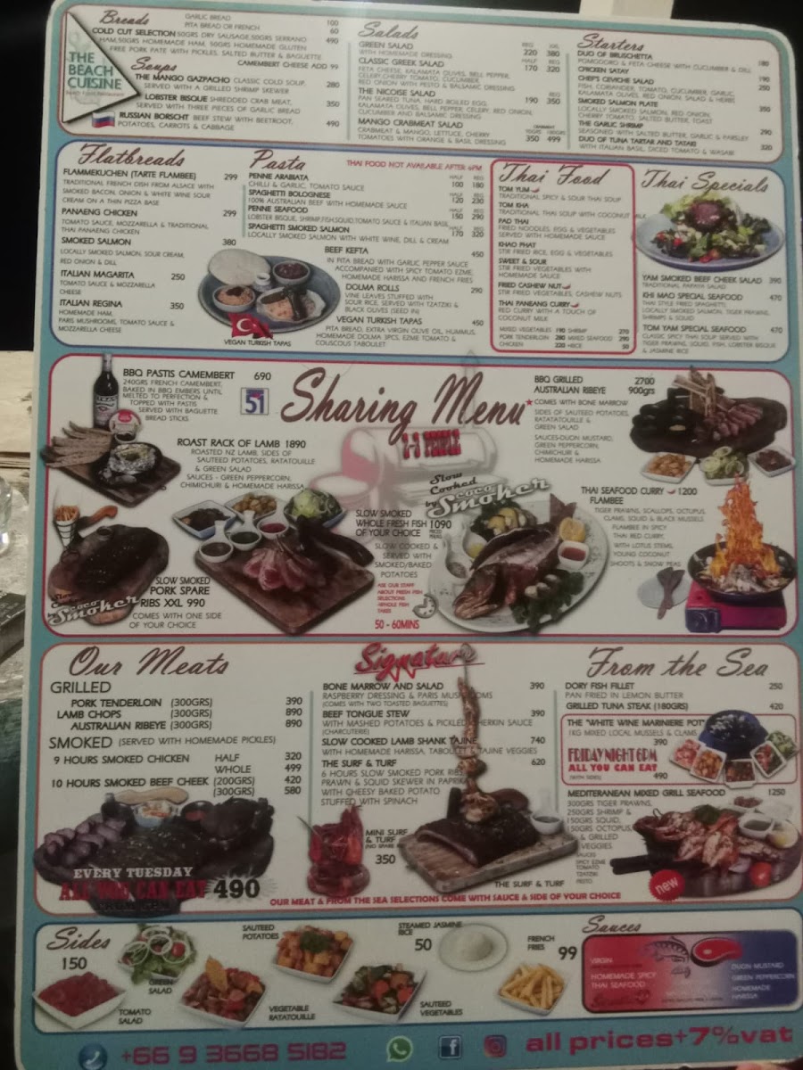 The Beach Cuisine Photo Menu 6
