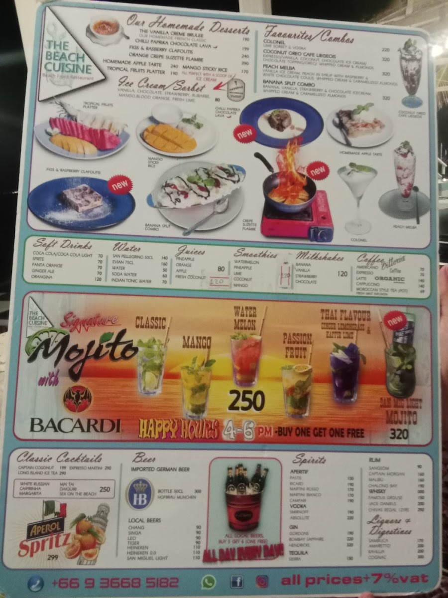 The Beach Cuisine Photo Menu 7
