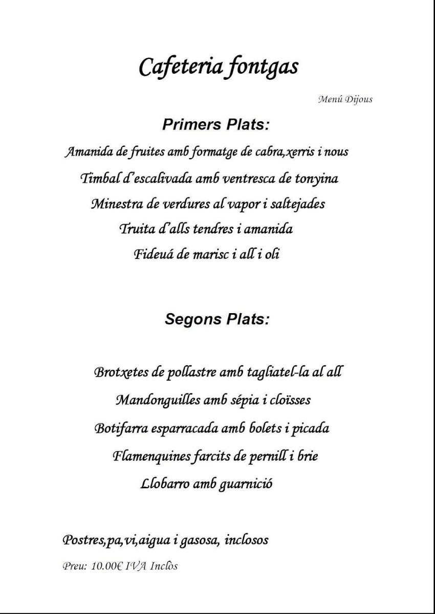 Cafeteria Fontgas Photo 4