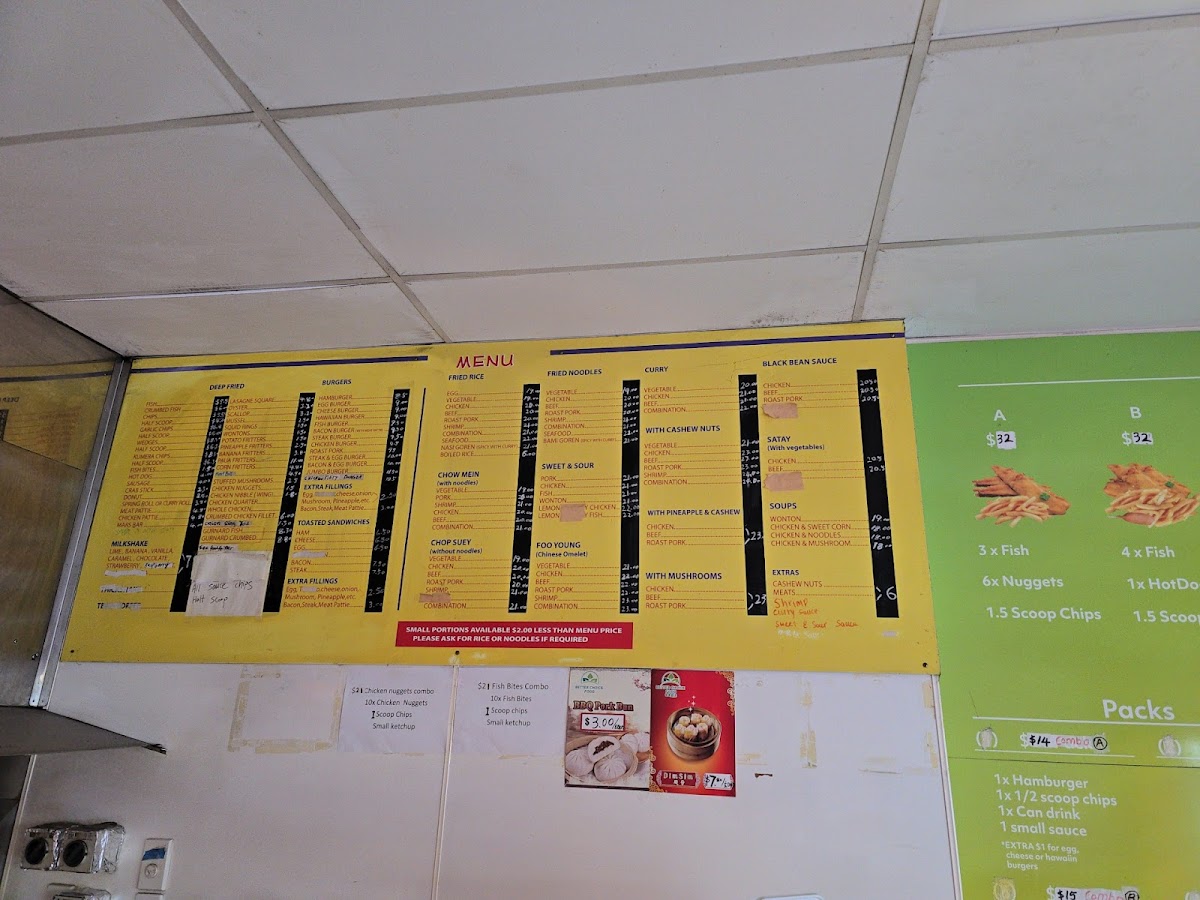 Ruataniwha Fast Foods Photo Menu 1