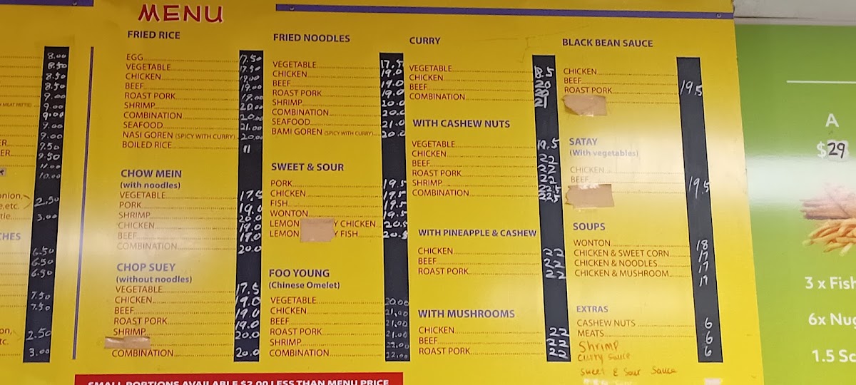 Ruataniwha Fast Foods Photo Menu 5