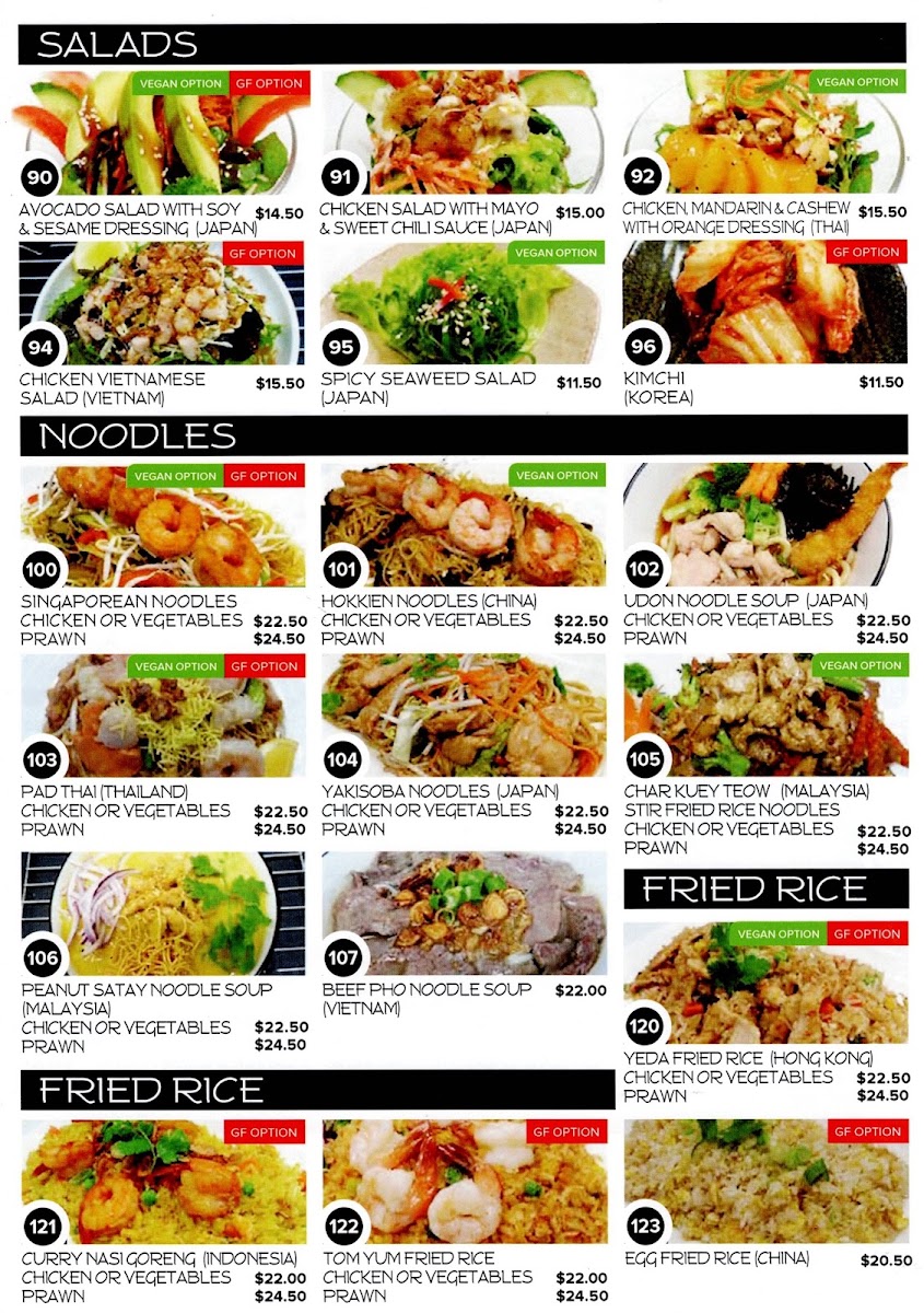 Yeda Restaurant Photo Menu 1