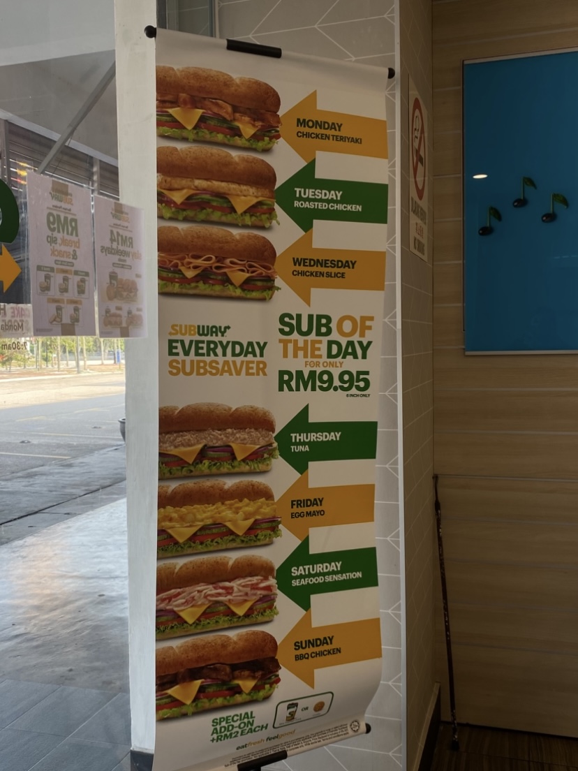 Subway Bertam Perdana Photo Menu 1