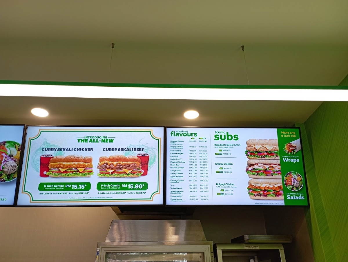 Subway Bertam Perdana Photo Menu 3