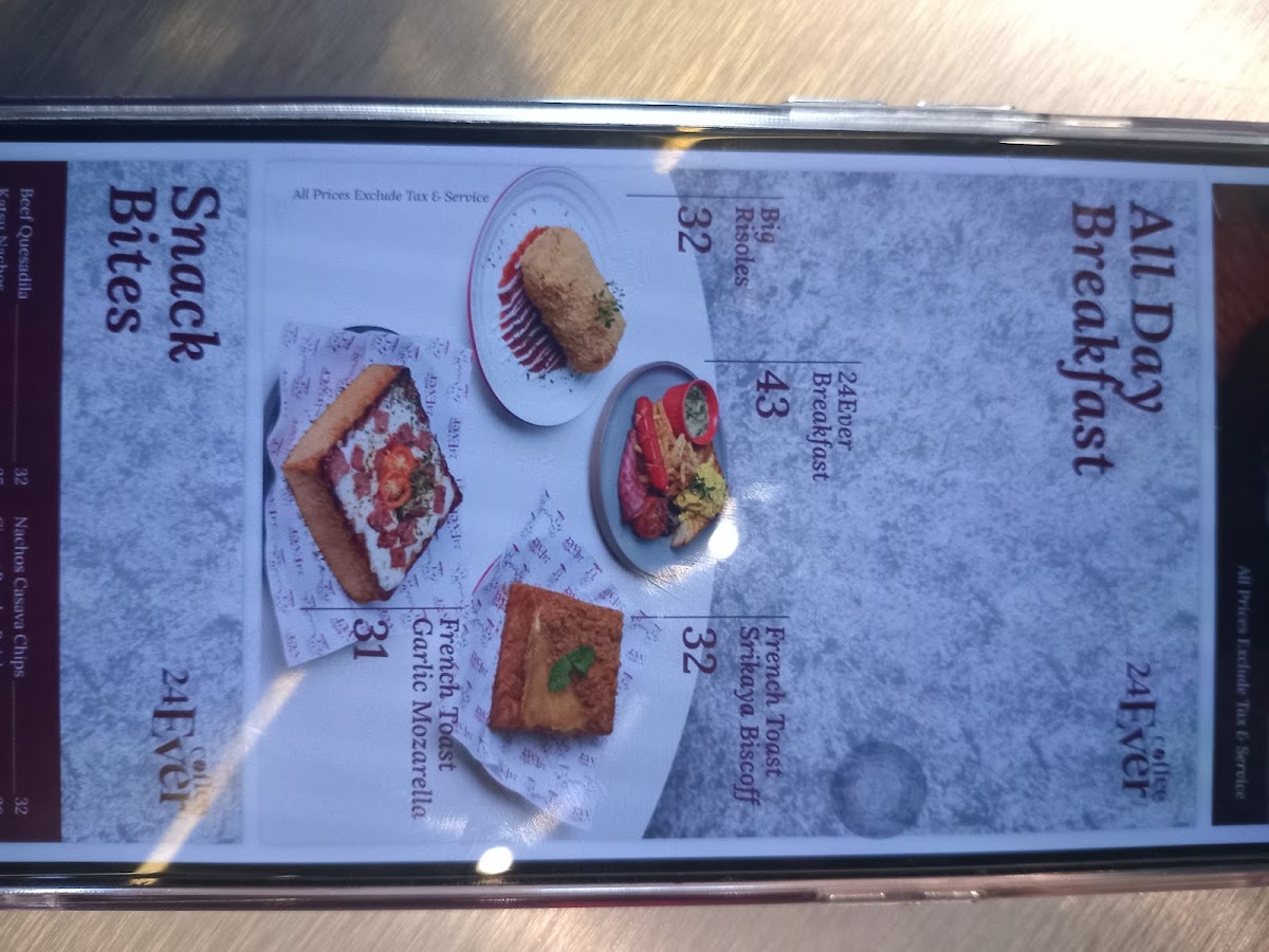 24 Ever Coffee Photo Menu 1