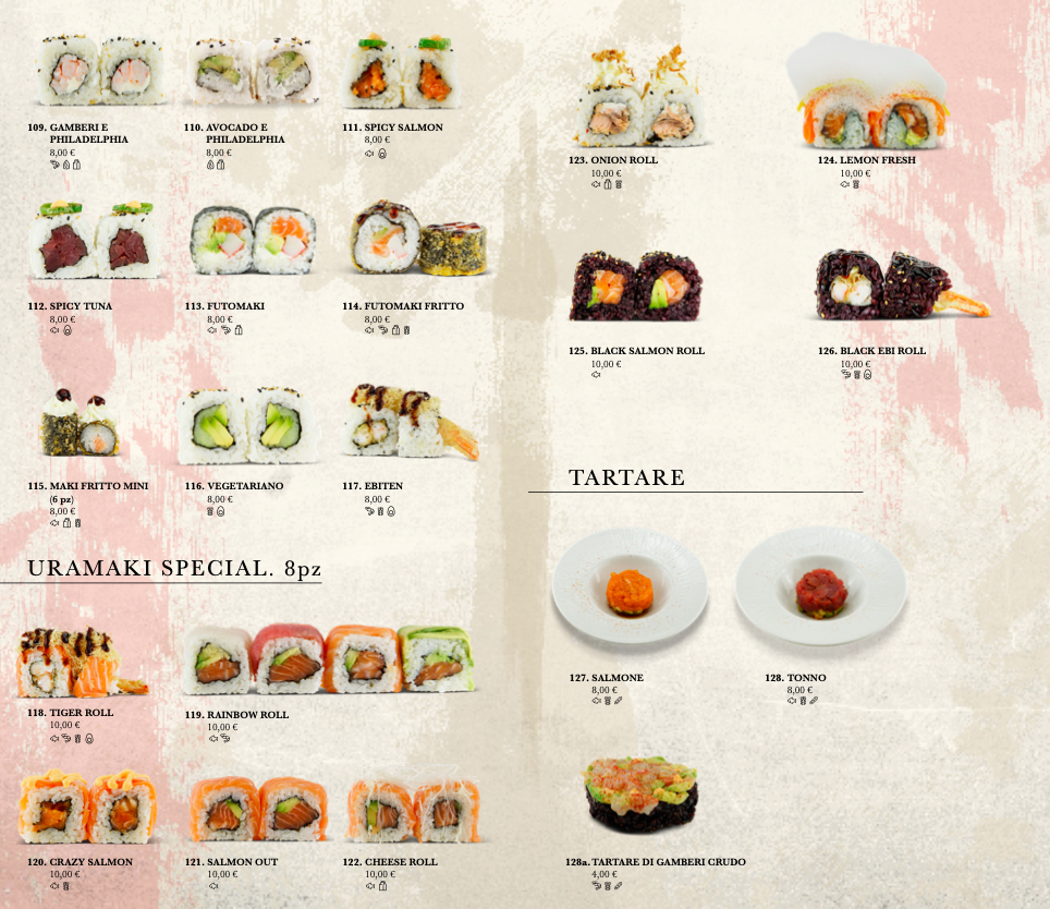 Ristorante Sakura Fusion Photo Menu 2