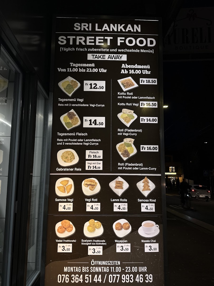 Sri Lankan Street Food Photo Menu 1