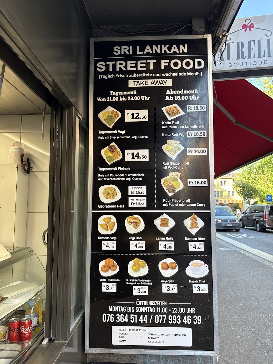 Sri Lankan Street Food Photo Menu 2