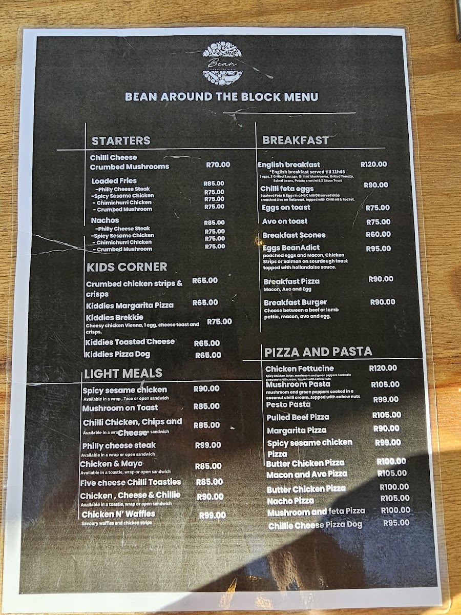 Bean Around the Block Cafe Photo Menu 4