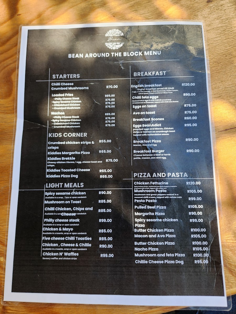 Bean Around the Block Cafe Photo Menu 5