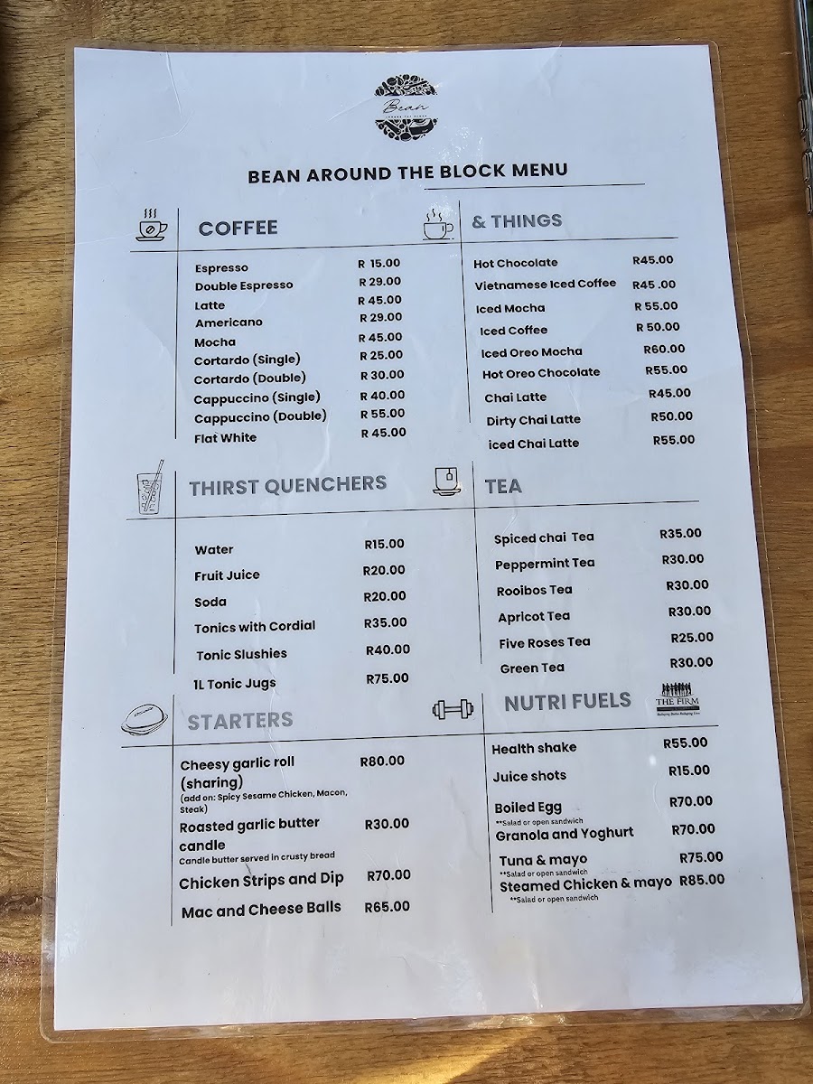 Bean Around the Block Cafe Photo Menu 6