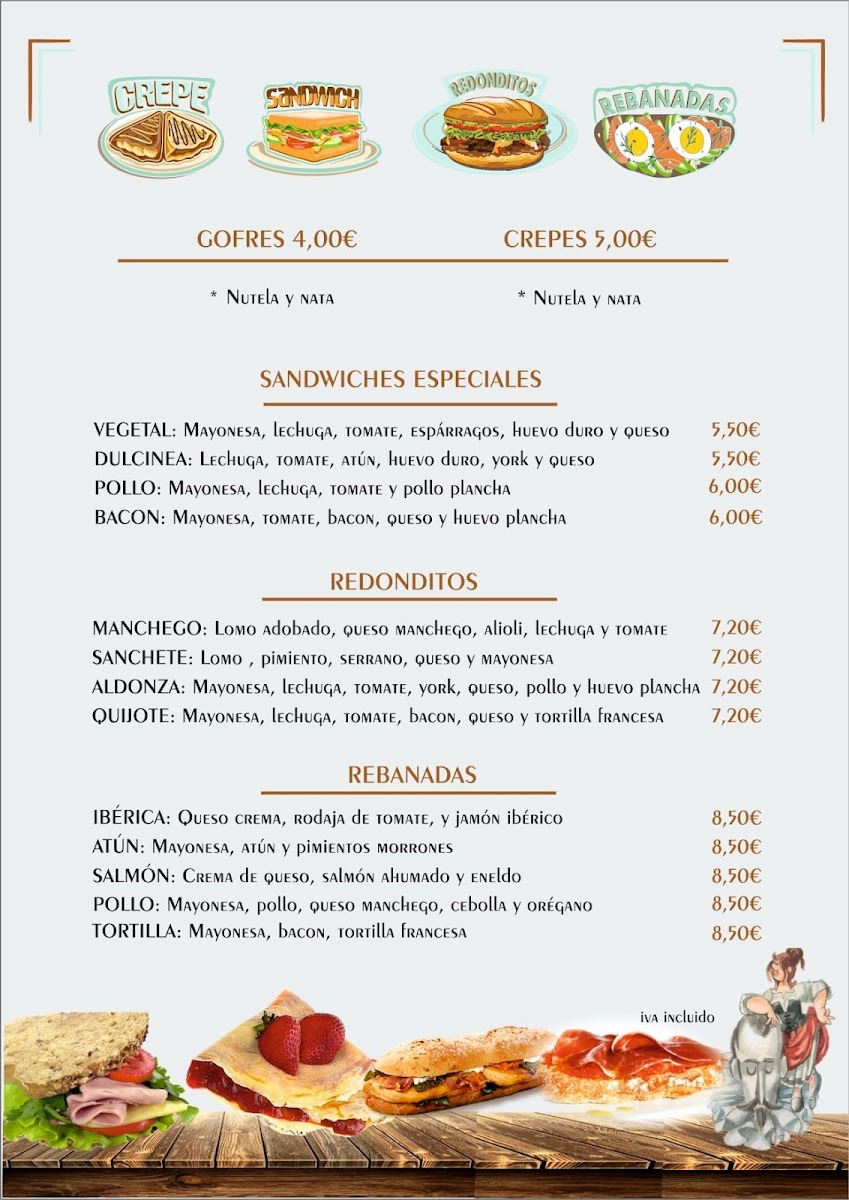 Cafetería Restaurante Dulcinea Photo Menu 4