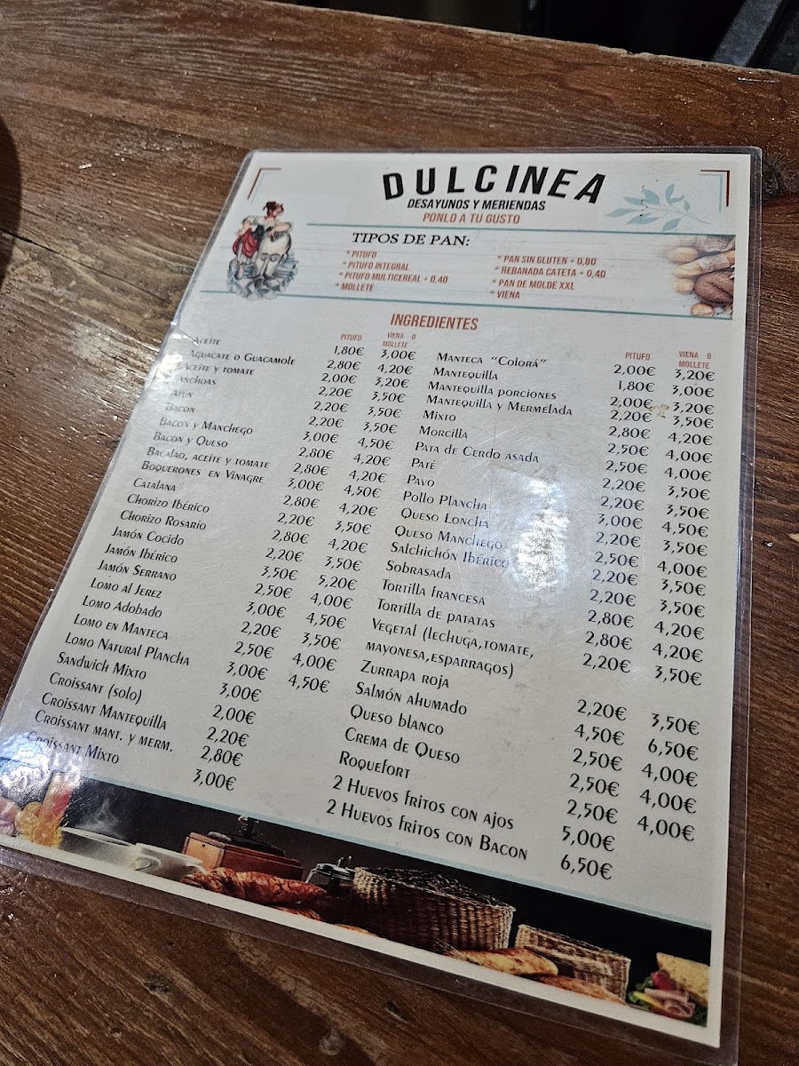 Cafetería Restaurante Dulcinea Photo Menu 6