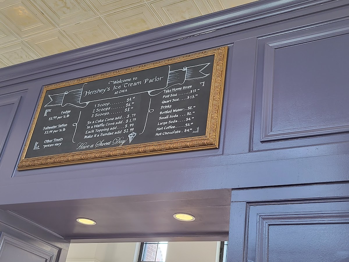 Hershey's Ice Cream Parlor at OWA Photo Menu 1