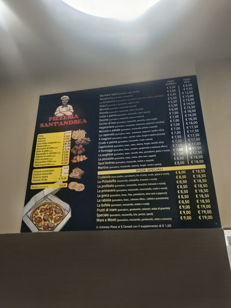 Pizzeria Sant'Andrea Photo Menu 1