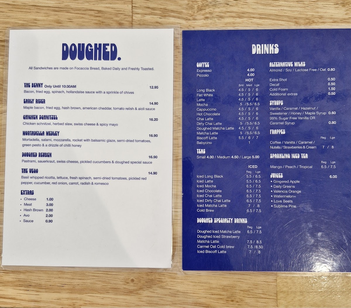 Doughed - Bakehouse Cafe Photo Menu 2