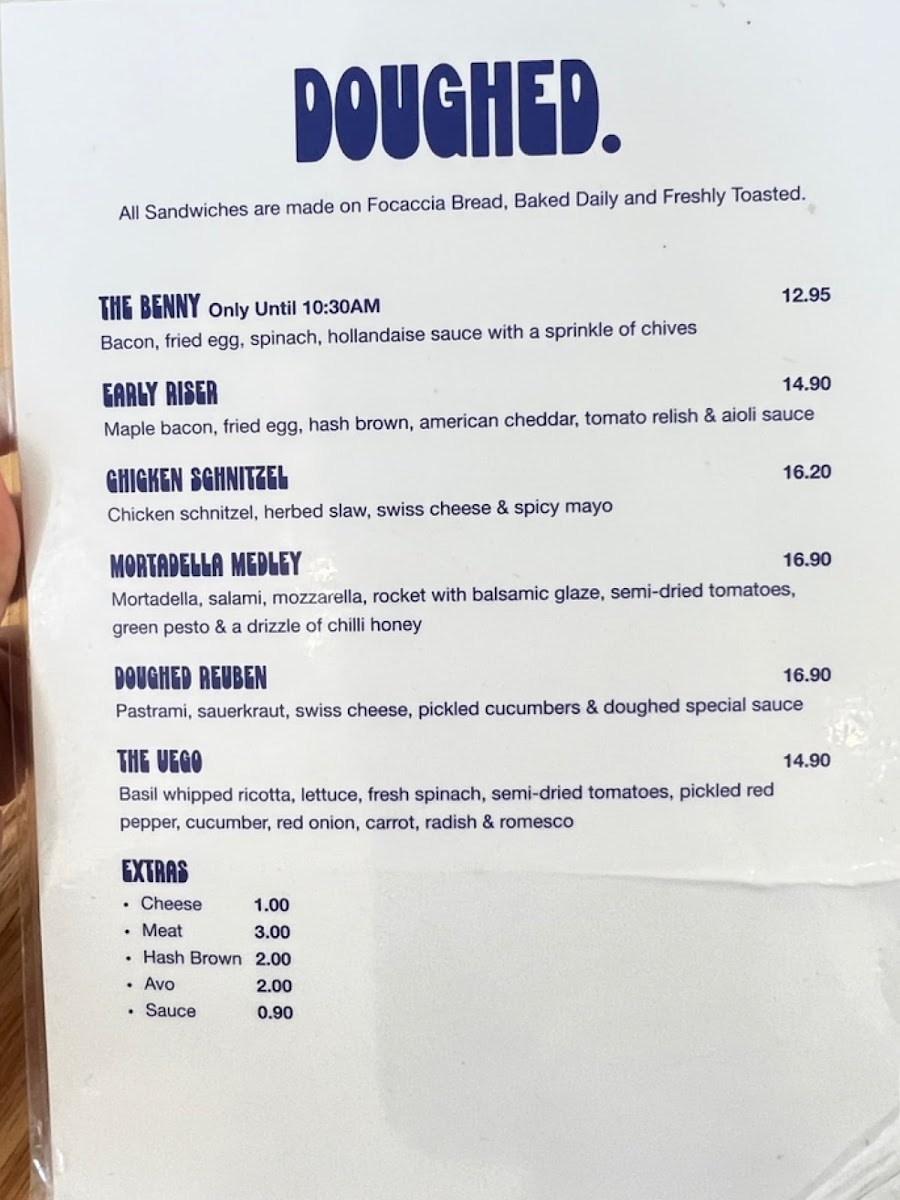 Doughed - Bakehouse Cafe Photo Menu 3