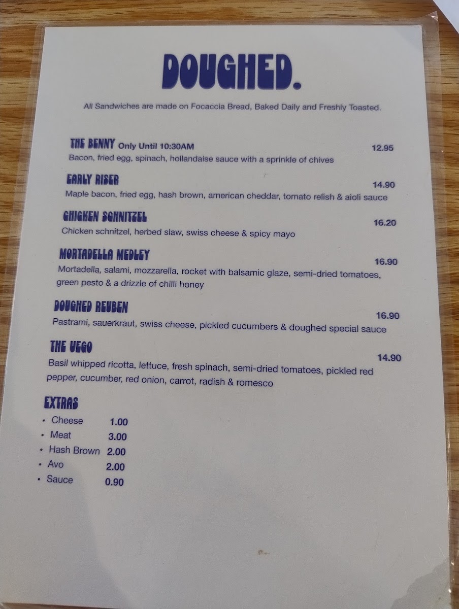 Doughed - Bakehouse Cafe Photo Menu 5