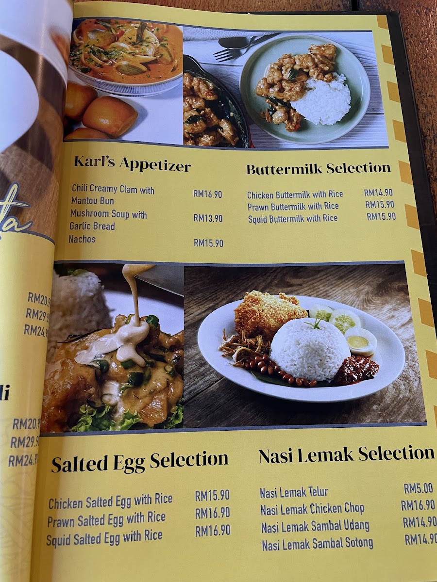 Karl's Place Photo Menu 5