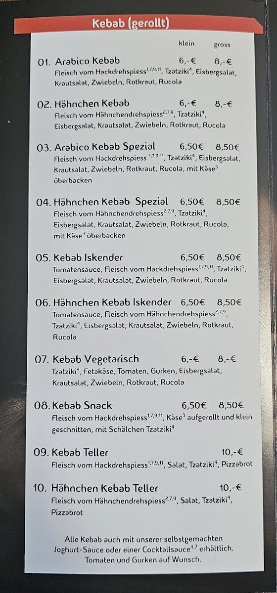 Pizzeria Arabico Photo Menu 4