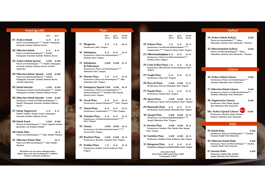 Pizzeria Arabico Photo Menu 7