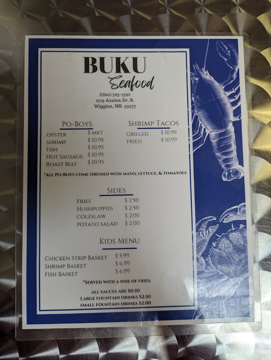 BUKU Seafood Photo Menu 3