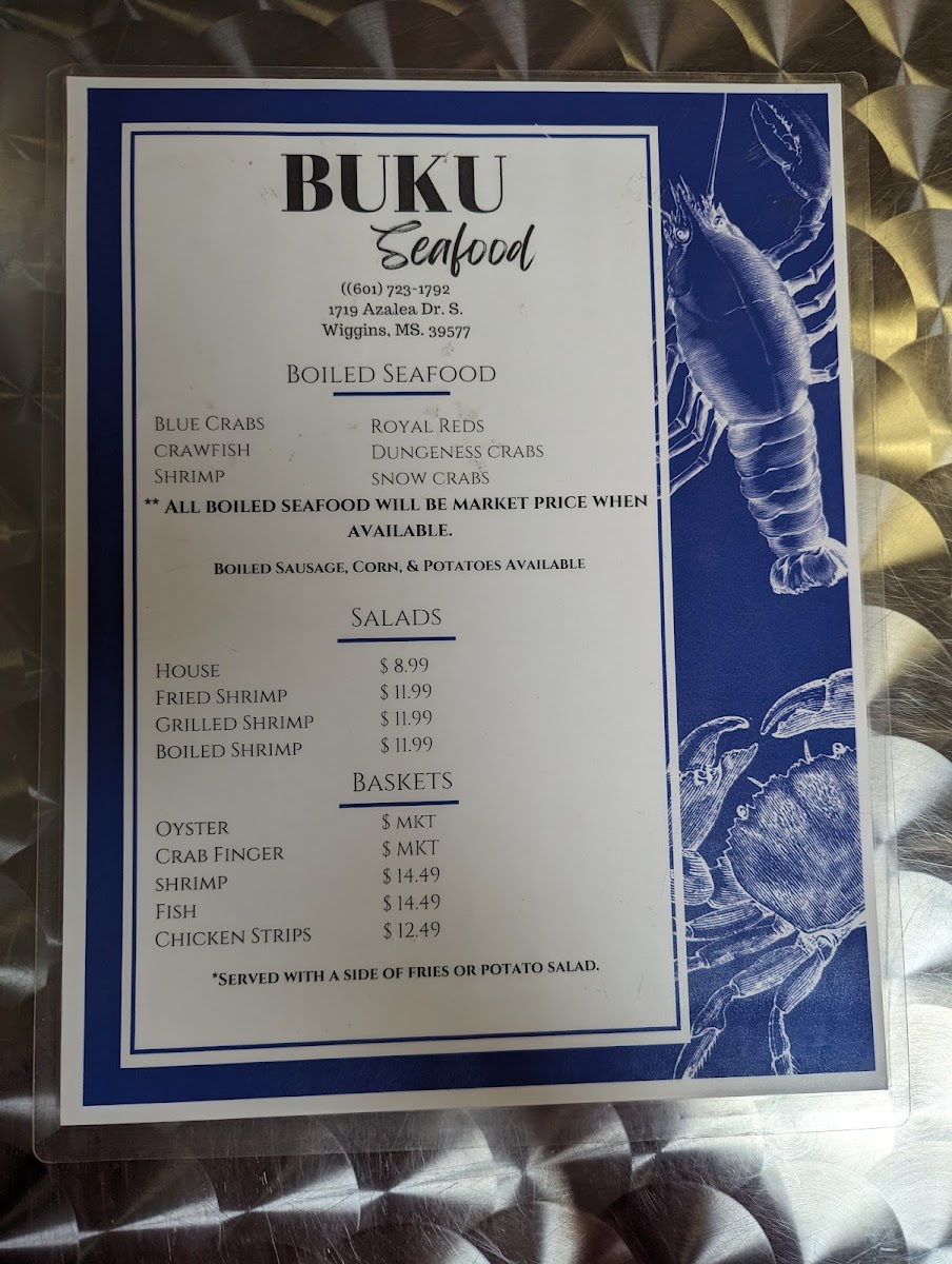 BUKU Seafood Photo Menu 4