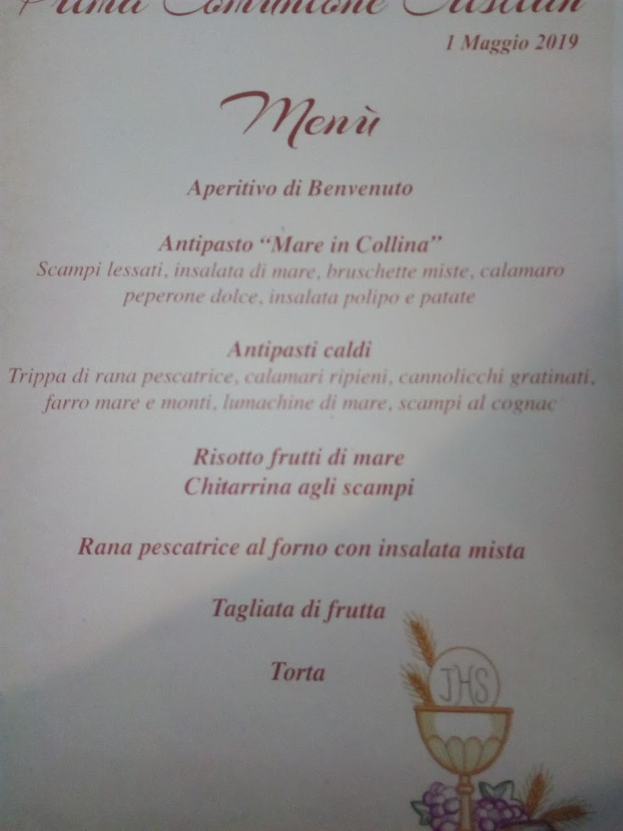 Il mare in collina Photo Menu 4