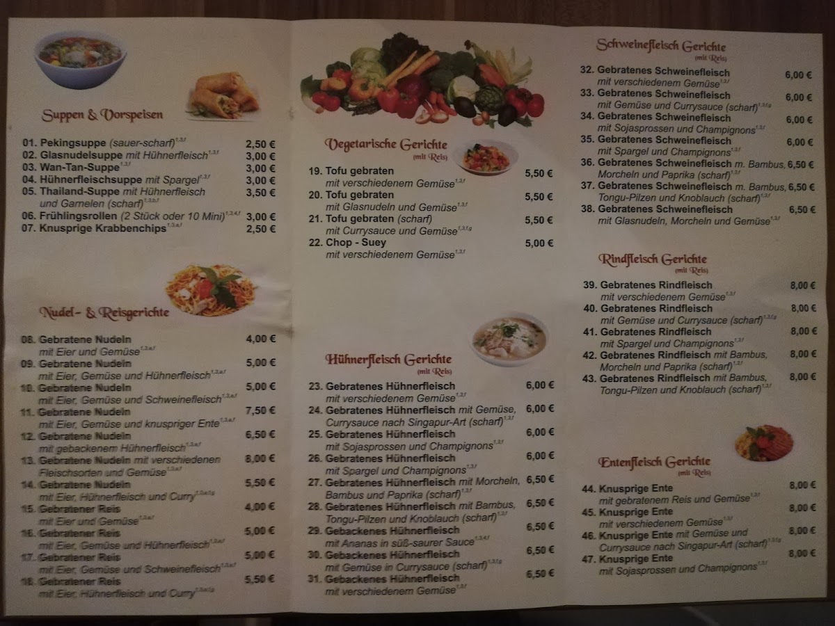 Goldener Drachen, China-Thai Bistro Photo Menu 1