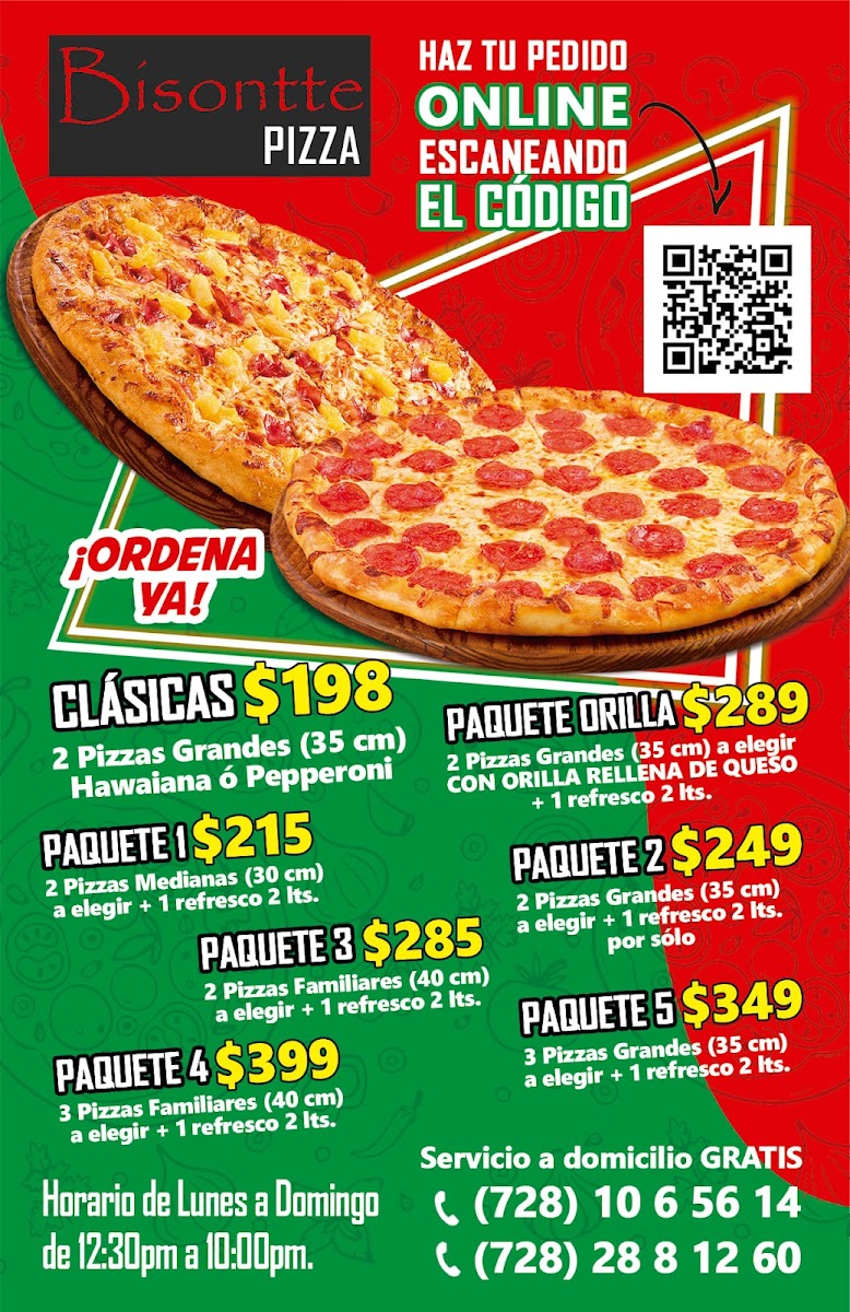 Bisontte Pizza Photo Menu 1