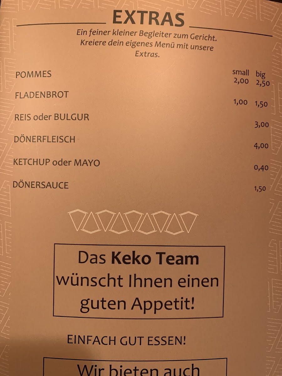 Keko Bistro Kebabhaus Photo Menu 7