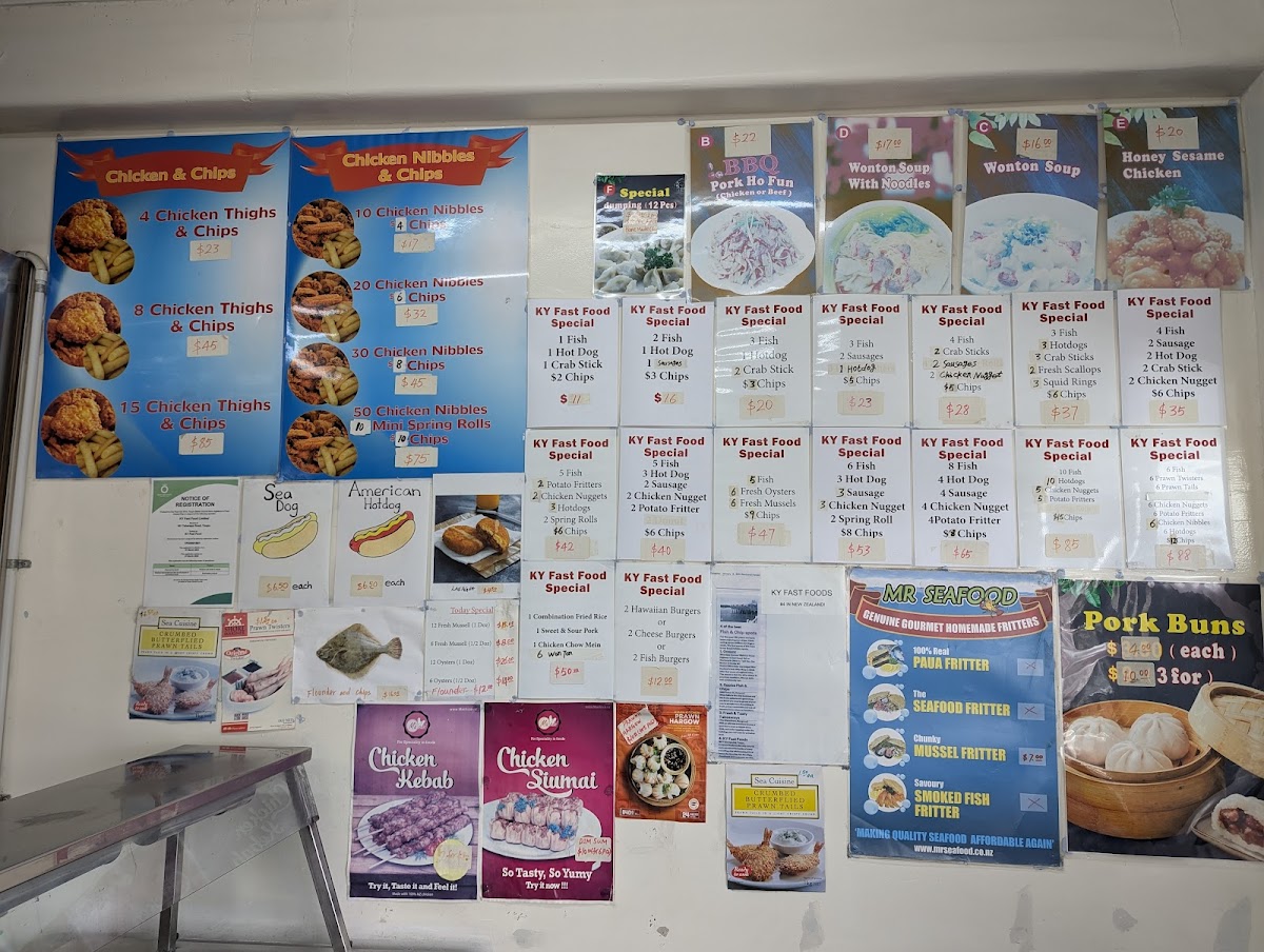 K Y Takeaways Photo Menu 3