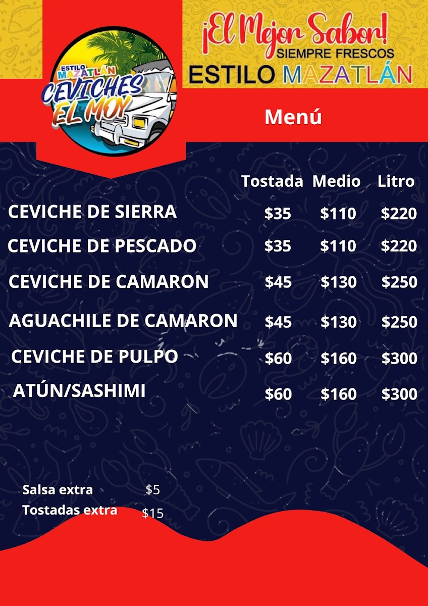 Ceviches el moy Photo Menu 1