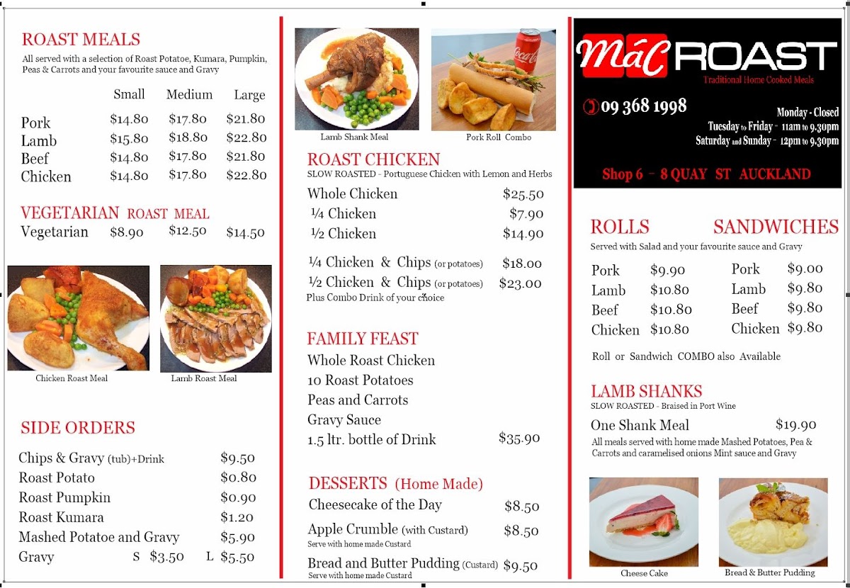 Mac Roast Photo Menu 1