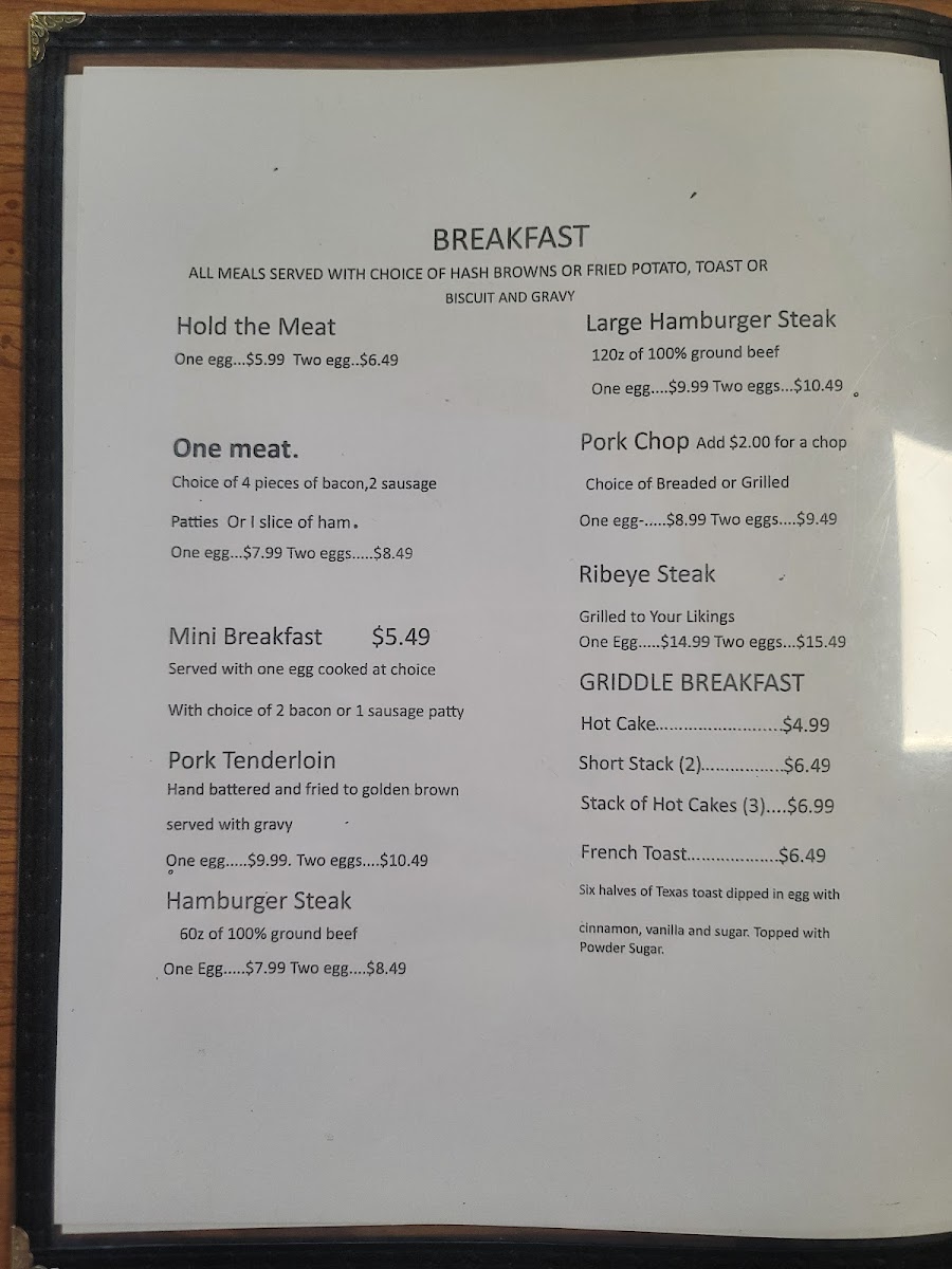 Judy's Cafe Photo Menu 4
